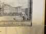 Antique print with Piazza Sant'Antonio in Messina, Italy 18th century