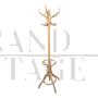 Vintage Austrian coat stand with umbrella stand in bent beech