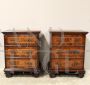 Pair of Louis XV walnut bedside tables, 18th century Italy