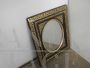 Vintage oval mirror with antique style gilt frame                            
                            