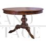 Classic round table with central leg