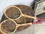 Pair of vintage Player Goodyear tennis rackets from the 1960s