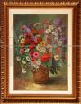 Basket of Wildflowers, painting by Miranda Magistrelli