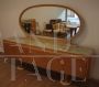 Sideboard by Vittorio Dassi with mirror and marbled glass top