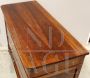 Antique Charles X chest of drawers in walnut from Italy, 19th century