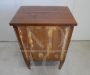 Antique two-door walnut bedside table from the Louis XVI period