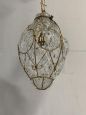 Murano glass lantern chandelier attr. AVEM