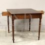 Small antique Louis Philippe table in walnut, 19th century Italy