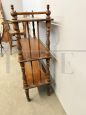 Étagère whatnot open bookcase from the early 1900s with turned details