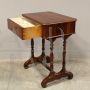 Louis Philippe walnut coffee table from the 19th century with drawer