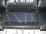 Maralunga three-seater sofa by Vico Magistretti in black leather