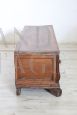 Antique 18th century bench with storage in solid walnut