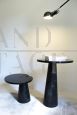 Pair of Angelo Mangiarotti coffee tables in Marquina marble, 1970s