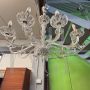 Large antique crystal chandelier from the late 19th century