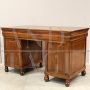 Antique Louis Philippe desk in walnut with drawers, 19th century Italy 