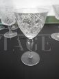Set of 12 vintage glasses in decorated crystal