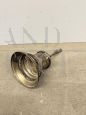 Vintage silver metal money box bell, 20th century
