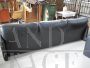 Maralunga three-seater sofa by Vico Magistretti in black leather