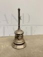 Vintage silver metal money box bell, 20th century                            
