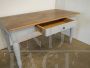 Vintage country table in lacquered chestnut wood, 1950s