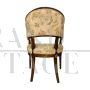 Antique Directory period armchair, cockpit shape