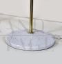 Table lamp in brass and white marble, 1970s