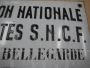 Metal plaque Fédération Nationale des Retraités S.N.C.F, France 1930