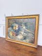 Manfredini - Oil Painting with Still Life, Trieste - Italy 1940s                            