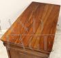 Antique Louis Philippe desk in walnut with drawers, 19th century Italy