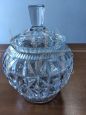 Vintage worked glass candy jar