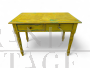 Rustic 1940s table in yellow paint