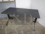 Arco office table or desk by Olivetti with leather top