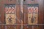 Rare 19th century Tyrolean carved and painted wardrobe with secret compartments