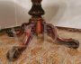 Mid-19th century Victorian center table with violin-shaped top