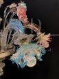 Galliano Ferro chandelier in colored Murano glass, 1950