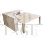 Parchment coffee table with shelf