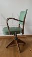 Vintage swivel and reclining office chair from the 1950s