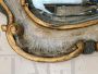 Antique Venetian mirror in gold leaf and stucco