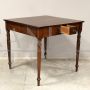 Small antique Louis Philippe table in walnut, 19th century Italy