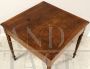 Small antique Louis Philippe table in walnut, 19th century Italy