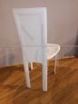 Lara by Cattelan style chair in white leather, 2000s