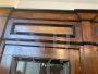 Large antique display bookcase in rosewood and birch, 19th century
