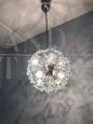 Sputnik chandelier by Fontana Arte in glass, 1968