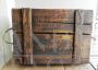Vintage wooden Poretti beer chest trunk, 1912