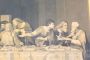 Antique print of the Last Supper by Leonardo Da Vinci, Italy 1800