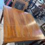 Antique extendable farmhouse Tuscan table in solid walnut, 19th century