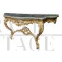 Carved and gilded Louis XV style wall console