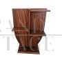 Art deco style magazine rack or small bookcase in rosewood