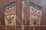 Rare 19th century Tyrolean carved and painted wardrobe with secret compartments