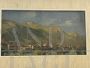 Sandro Perini - painting with Italian mountain landscape, oil on panel, 1943